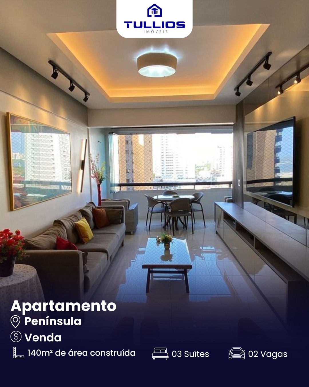 Apartamento de Alto Padrão na Península – Sofisticação e Conforto