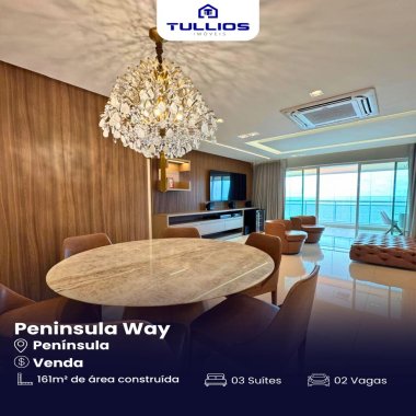 Encante-se com este Belíssimo Apartamento na Península – Vista Mar Deslumbrante