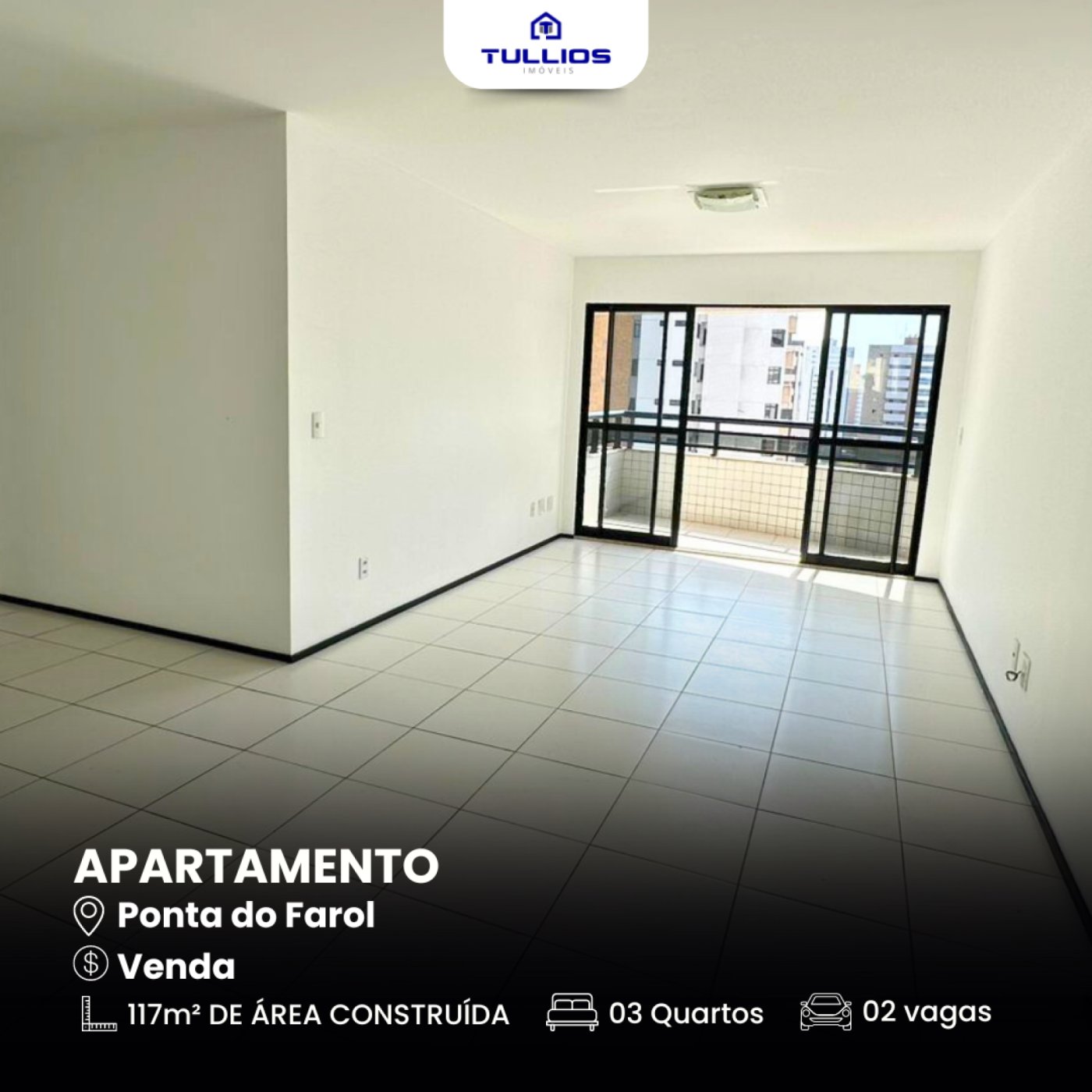 Venda - Apartamento com 3 quartos (1 síte) na Ponta do Farol