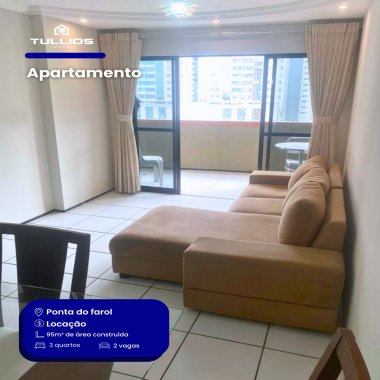 Apartamento Mobiliado com Vista Mar para locação!