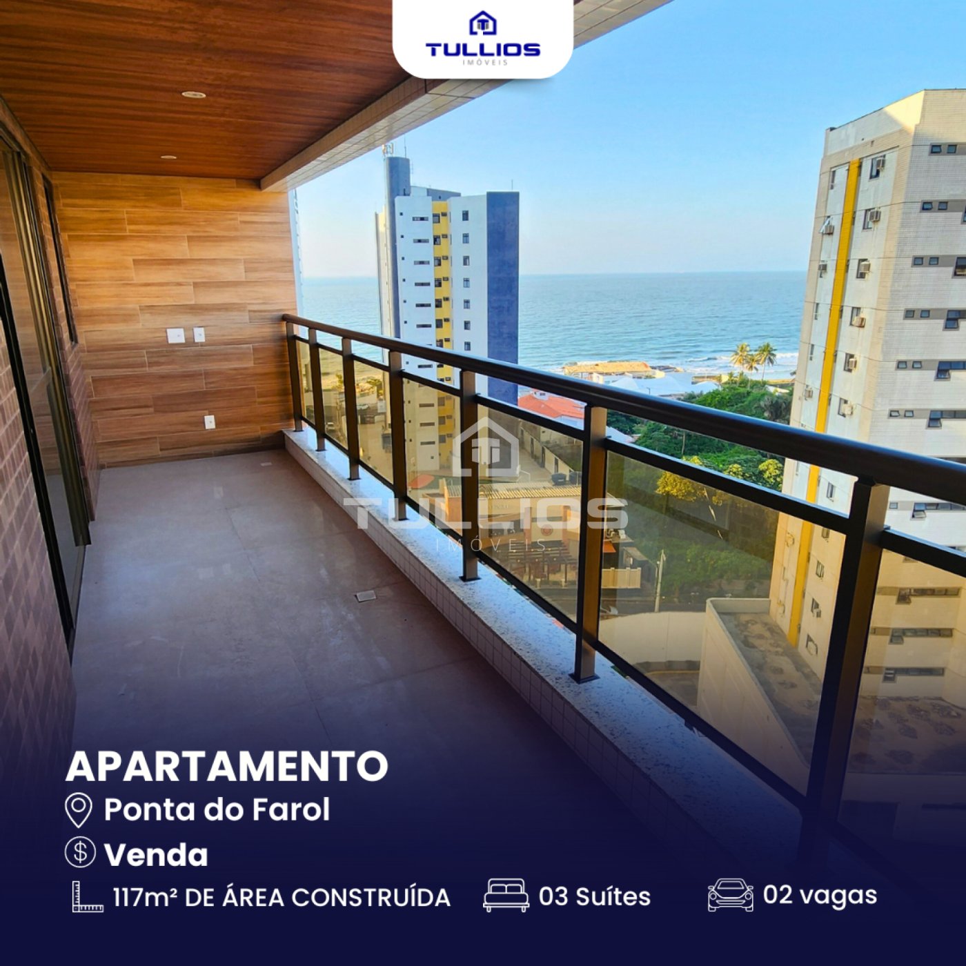 Venda- apartamento com 3 suítes na Ponta do Farol